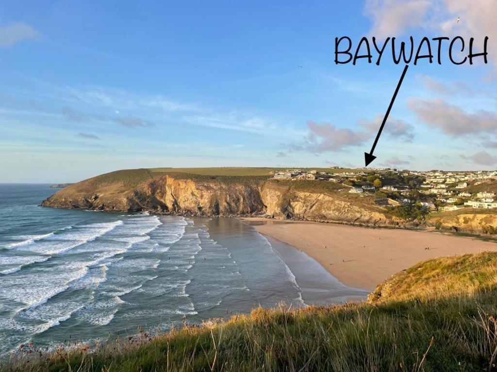 Baywatch Mawgan Porth Spacious Home Sleeps 9, Games Room, Parking & Garden Exteriér fotografie